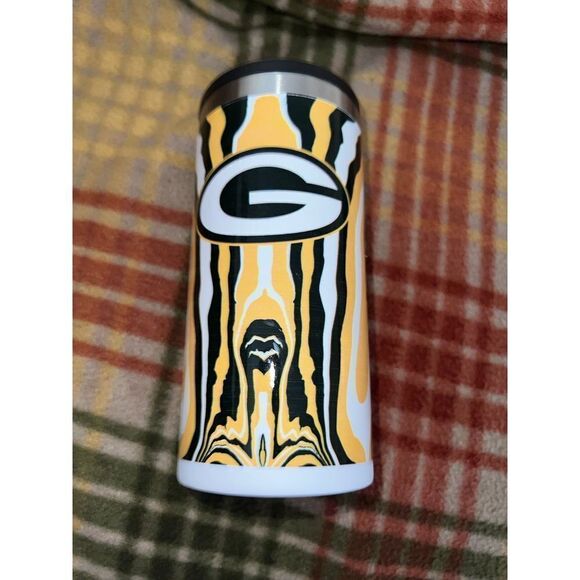 Green Bay Packers 12oz. Tie-Dye Slim Can Holder - Picture 2 of 5